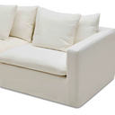 Moko 3 Seater Chaise Sofa | Snow