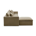 Moko 3 Seater Chaise Sofa | Warm Stone