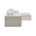 Moko 3 Seater Chaise Sofa | Snow