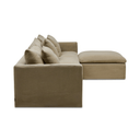 Moko 3 Seater Chaise Sofa | Warm Stone