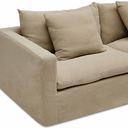 Moko 3 Seater Chaise Sofa | Warm Stone