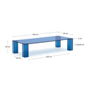 Mondo Rectangular Coffee Table | Adriatic Blue