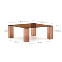 Mondo Square Coffee Table | Mousse Brown