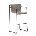 Mori Bar Height Patio Barstool | Ecru