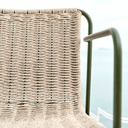 Mori Bar Height Patio Barstool | Ecru