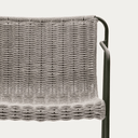 Mori Bar Height Patio Barstool | Ecru