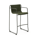 Mori Bar Height Patio Barstool | Green