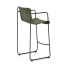 Mori Bar Height Patio Barstool | Green