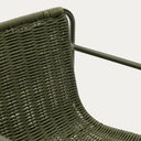Mori Bar Height Patio Barstool | Green