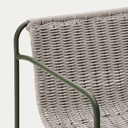Mori Patio Bench Barstool | Ecru