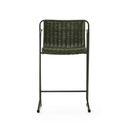 Mori Patio Bench Barstool | Green