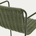 Mori Patio Bench Barstool | Green