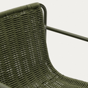 Mori Patio Bench Barstool | Green
