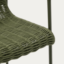 Mori Patio Bench Barstool | Green