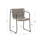 Mori Patio Dining Chair | Ecru
