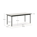 Mori Patio Dining Table | Ecru