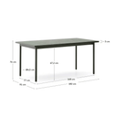 Mori Patio Dining Table | Green