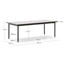 Mori Patio Dining Table | Ecru