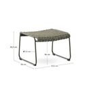 Mori Patio Ottoman | Green
