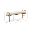 Macaret Bench Seat | Natural