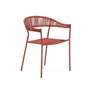 Mavis Stackable Patio Chair | Terracotta