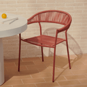 Mavis Stackable Patio Chair | Terracotta