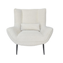 Mona Armchair | Ivory Boucle