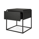 Monolit Bedside Table | Black Oak