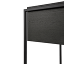 Monolit Bedside Table | Black Oak