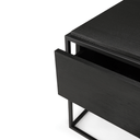 Monolit Bedside Table | Black Oak