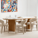 Mosi Ceramic Dining Table | Calacatta  Oro