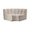 N701 Round Corner Sofa | Beige