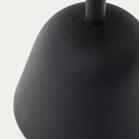 Naxos Round Bar Patio Dining Table | Black / Walnut Brown