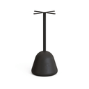 Naxos Square Bar Patio Dining Table | Black / Walnut Brown