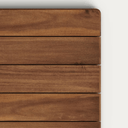 Naxos Square Bar Patio Dining Table | Black / Walnut Brown