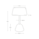 Naxos Square Bar Patio Dining Table | Terrazzo / Natural Ash