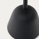 Naxos Square Patio Dining Table | Black / Natural Ash