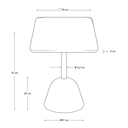 Naxos Square Patio Dining Table | Black / Walnut Brown