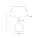 Naxos Square Patio Dining Table | Terrazzo / Natural Ash