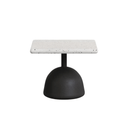 Naxos Square Patio Side Table | Black / Terrazzo