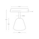 Naxos Square Patio Side Table | Terrazzo