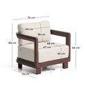 Nerano Patio Armchair | Brown