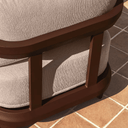 Nerano Patio Armchair | Brown