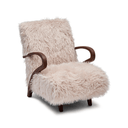 Neto Armchair | Brown Faux Fur