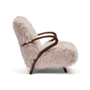 Neto Armchair | Brown Faux Fur
