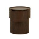 Nido Bedside Table | Tobacco Ash / PU Leather