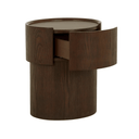 Nido Bedside Table | Tobacco Ash / PU Leather