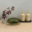 Noctis Glass Pebble Sculpture