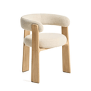 Notting Patio Chair | Ivory / Natural Teak