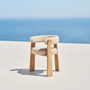 Notting Patio Chair | Ivory / Natural Teak